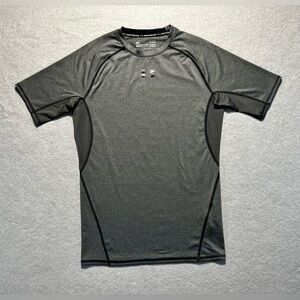 Under Armour Compression Shirt Mens Large Gray Short Sleeve Athletic Gym